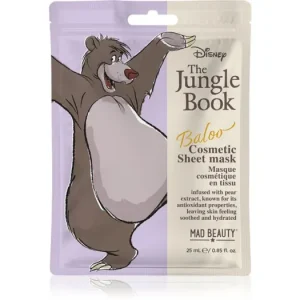 Exkluzív ajánlat Mad BeautyThe Jungle Book Sheet Mask - Baloo arcmaszk