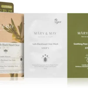 Akció Mary&MayDaily Safe Black Head Clear Nose Mask tisztító tapasz az orr eltömődött pórusaira kétfázisú bőrápoláshoz