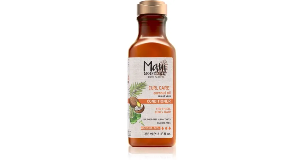Különleges ajánlat Maui MoistureCurl Quench + Coconut Oil kókuszolajat tartalmazó kondicionáló a hullámos és göndör hajra