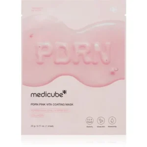 medicubePDRN Pink Vita Coating Mask szövet arcmaszk a ráncok ellen élénkítő hatással Olcsóbb