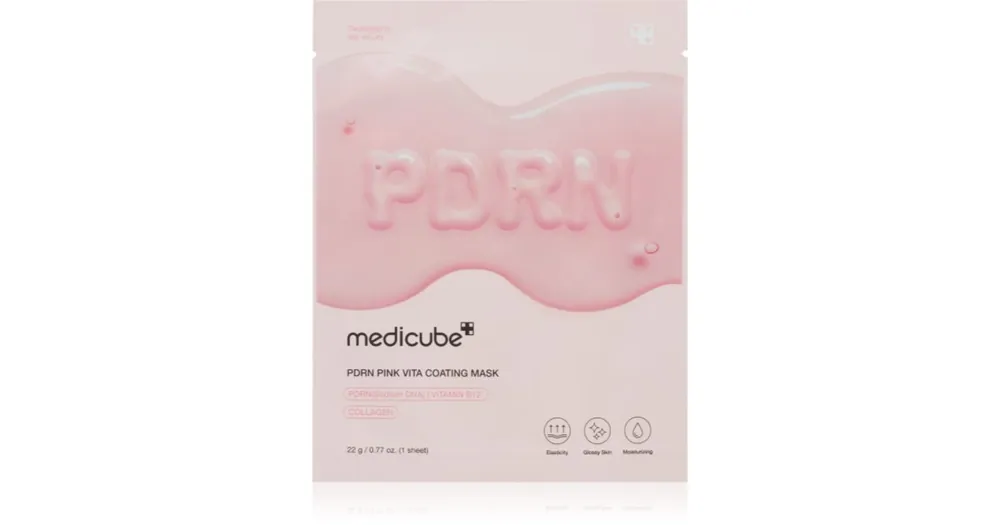 medicubePDRN Pink Vita Coating Mask szövet arcmaszk a ráncok ellen élénkítő hatással Olcsóbb
