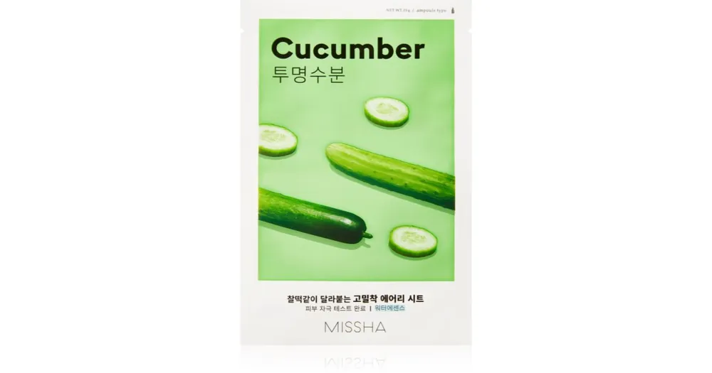 MisshaAiry Fit Cucumber hidratáló és revitalizáló arcmaszk száraz bőrre Vedd meg most
