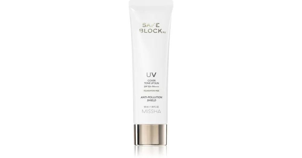 MisshaSafe Block RX Cover Tone Up Sun ásványi védőkrém arcra és érzékeny területekre SPF 50+ Rendeld meg most