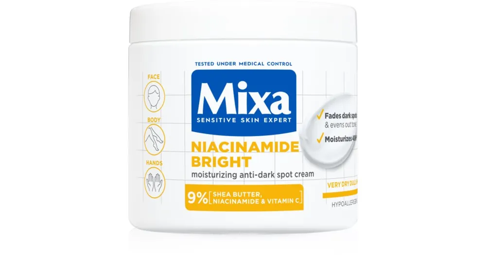Akció MixaNiacinamide Bright intenzíven hidratáló krém a sötét foltok ellen