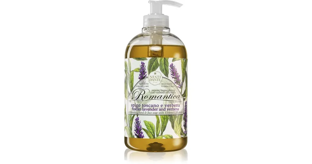 Nesti DanteRomantica Wild Tuscan Lavender and Verbena gyengéd folyékony szappan Szezonális akció