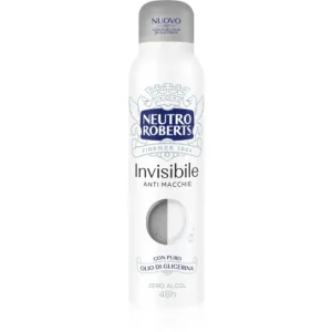 Gyors kiszállítás Neutro RobertsInvisible Anti Macchie frissítő spray dezodor 48 órás hatás