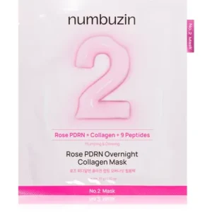 Azonnal elérhető NumbuzinNo. 2 Rose PDRN OverNight Collagen Mask mélyen tápláló maszk éjszakára