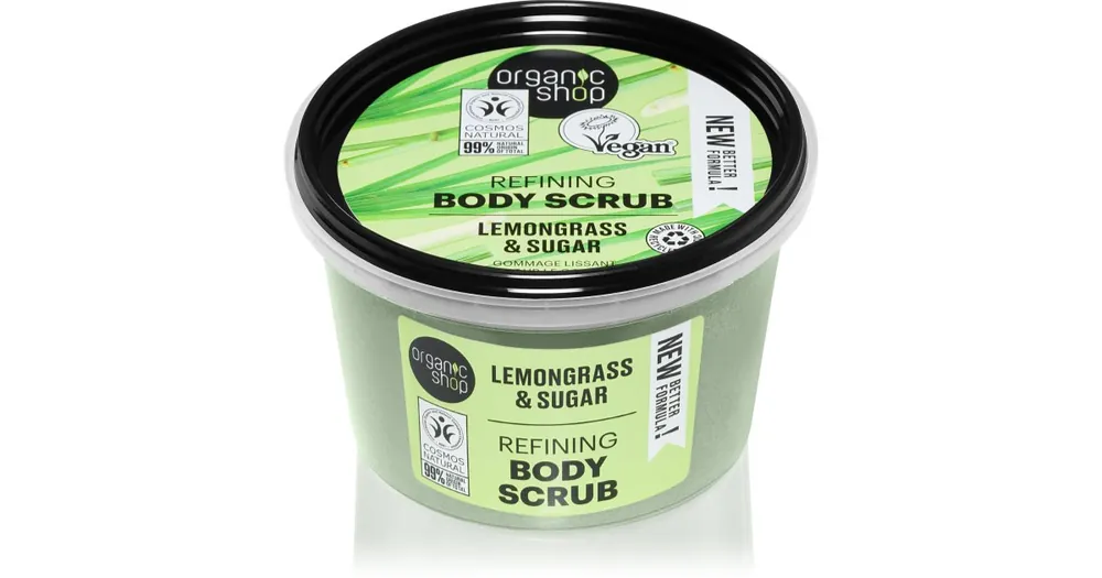 Organic ShopLemongrass & Sugar finom hámlasztó krém testre Újdonság