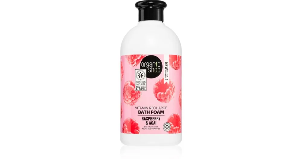 Organic ShopOrganic Raspberry & Acai vitaminos habfürdő Árengedmény