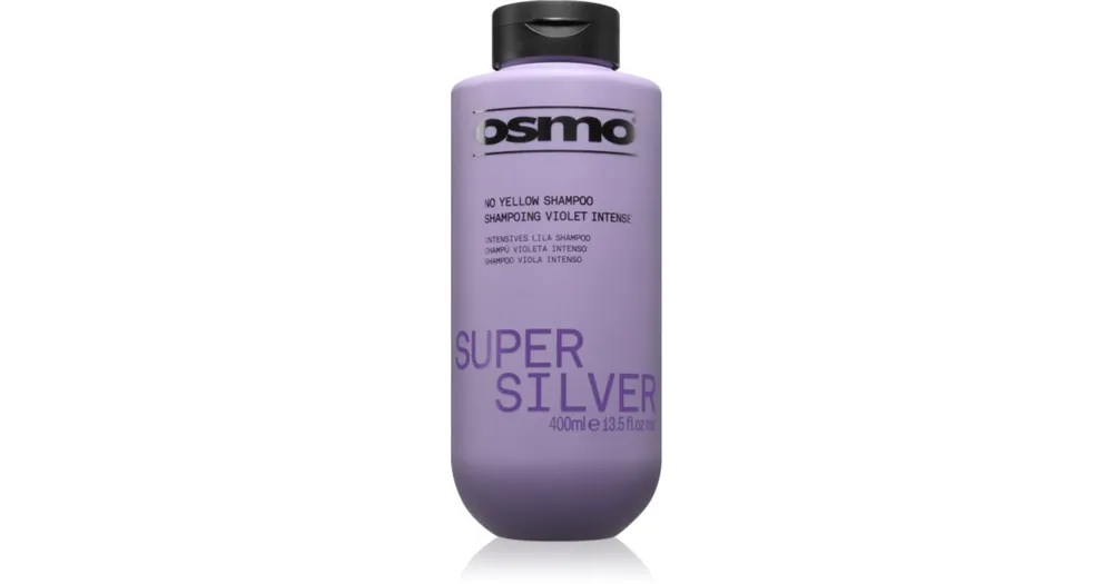 OsmoSuper Silver No Yellow Shampoo sampon sárga tónusok ellen szőke és ősz hajra Árengedmény