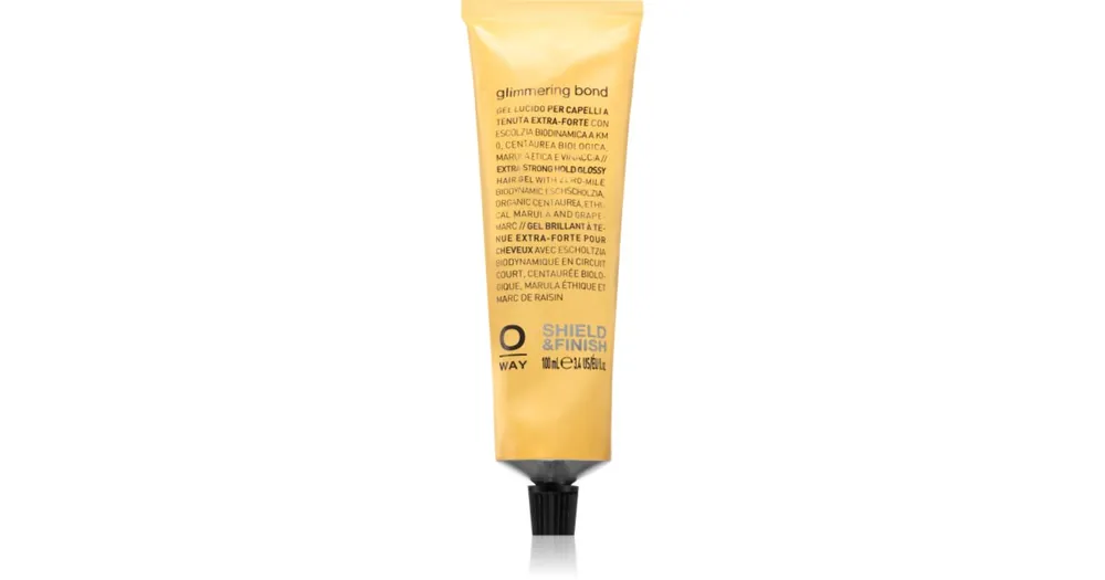 Végkiárusítás OwayShield & Finish Glimmering Bond extra erős gél tartós és fényes frizuráért