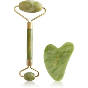 PALSAR7Massage Roller and Guasha Green Xiuyan Jade masszázs henger az arcra és masszázs szegédeszköz Kiárusítás