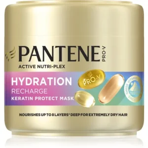 PantenePro-V Active Nutri Plex Hydration Recharge regeneráló és hidratáló hajmaszk keratinnal Prémium