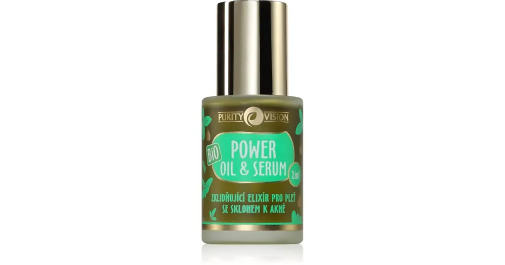 Szezonális akció Purity VisionBIO Power Oil & Serum arcolaj az érzékeny arcbőrre