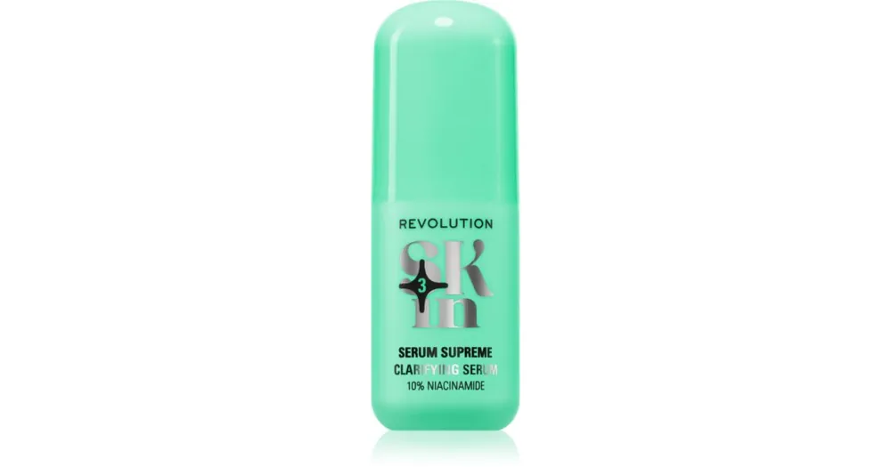 Biztonságos vásárlás Revolution SkincareClearly Clarify 10% Niacinamide Serum Clarifying Serum élénkítő szérum a bőr tökéletlenségei ellen