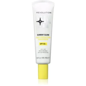 Legjobb ár Revolution SkincareSunray Glow Daily Protection napozókrém arcra az élénk bőrért