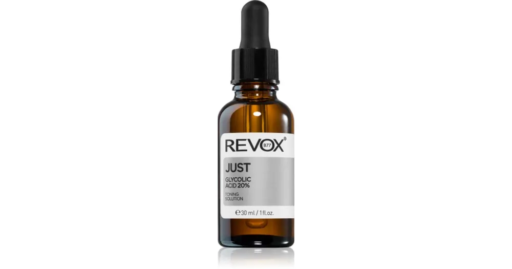 Revox B77JUST Glycolic Acid 20% feszesítő hámlasztó szérum az arcra Újdonság