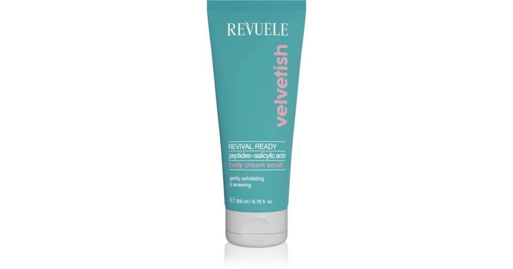 Ne maradj le RevueleVelvetish Revival Ready Body Cream Scrub gyengéd testpeeling revitalizáló hatású