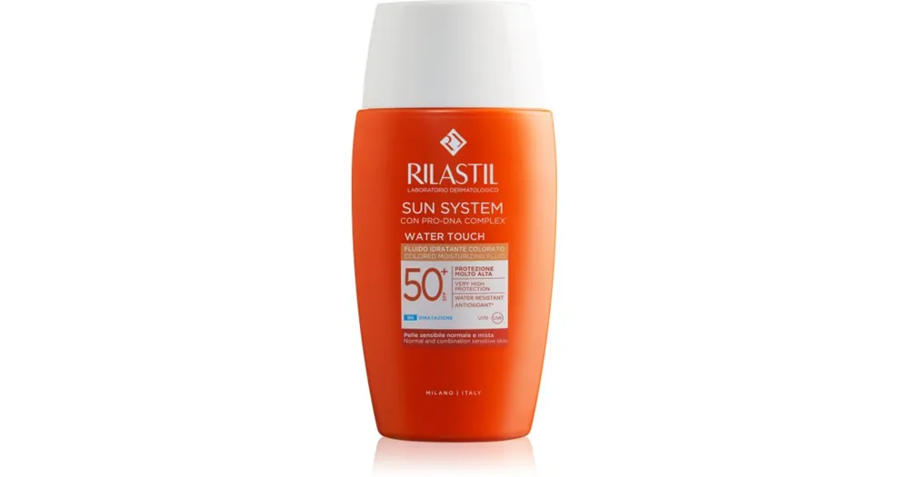 Kedvezményes ár RilastilSun System Water Touch védő és tonizáló folyadék arcra SPF 50+