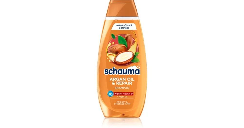 Szuper akció SchwarzkopfSchauma Argan Oil & Repair megújító sampon száraz és sérült hajra