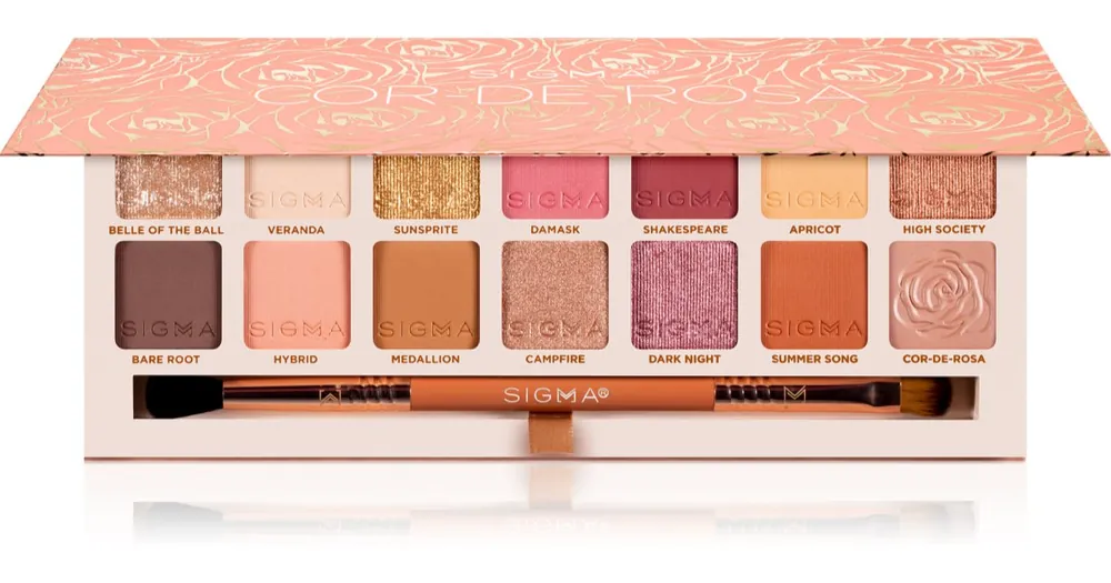 Sigma BeautyCor-de-Rosa Eyeshadow Palette szemhéjfesték paletta ecsettel Nézd meg most