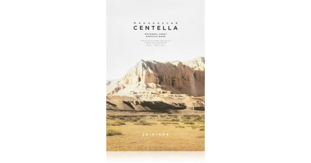 Akciós ár SKIN1004Madagascar Centella Watergel Sheet Ampoule Mask intenzív hidrogélmaszk hidratáló hatással