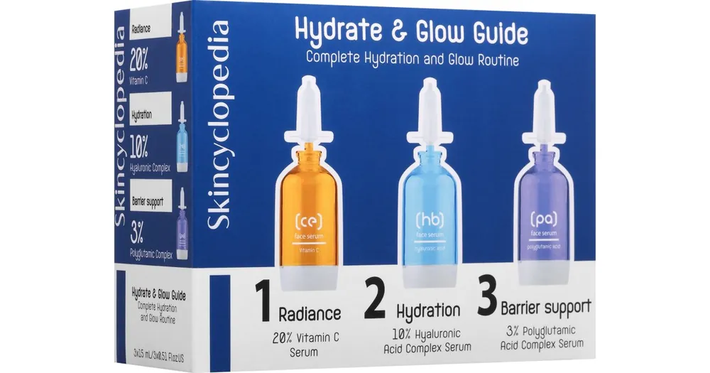 Akciós ár SkincyclopediaHydrate & Glow Guide intenzív hidratáló szett
