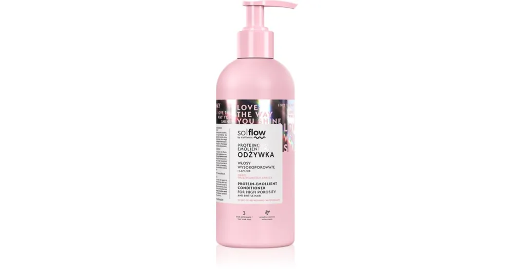 Különleges ajánlat so!flowHigh Porosity Hair Protein-Emollient Conditioner erősítő kondicionáló a töredezett, károsult hajra