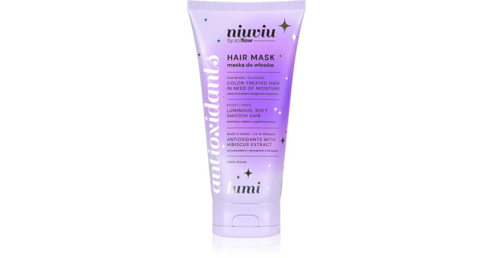 so!flowLUMI Hair Mask With Antioxidants kezelés festett hajra maszk formájában Vedd meg most