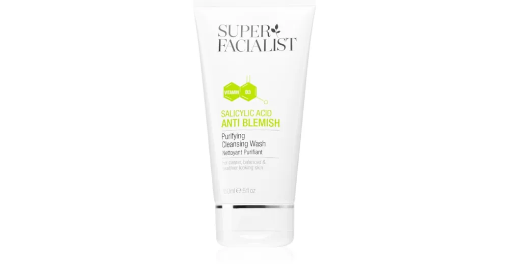 Legkelendőbb Super FacialistSalicylic Acid Anti Blemish sminklemosó tisztító gél