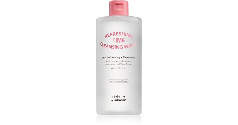 Árengedmény UnleashiaReduire Refreshing Time Cleansing Water nyugtató tisztító víz hialuronsavval