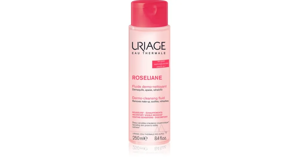 UriageRoseliane Dermo-Cleansing Fluid tisztító fluid az arcbőr megnyugtatására Gyors szállítás