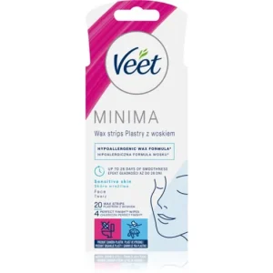 Végkiárusítás VeetMinima Hypoallergenic szőrtelenítő gyantacsík az arcra