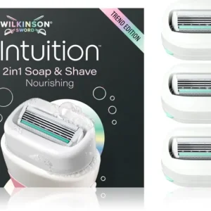 Csak ma Wilkinson SwordIntuition 2in1 Soap & Shave Nourishing tartalék pengék