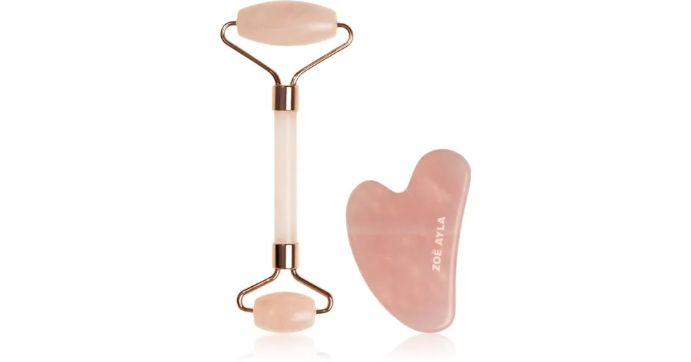 Zoë AylaRose Quartz Facial Roller And Gua Sha Tool ajándékszett az arcra Végkiárusítás