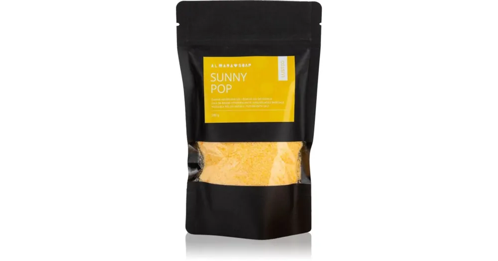 Végkiárusítás Almara SoapBath Salt Sunny Pop színező fürdősó