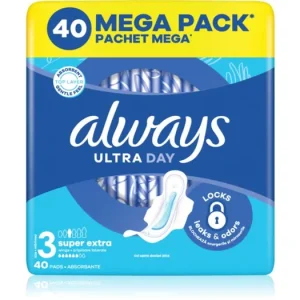 Legnépszerűbb AlwaysUltra Super Extra Size 3 egészségügyi betétek szárnyakkal