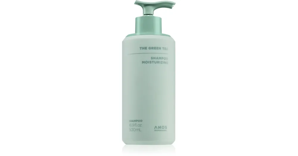 Árcsökkenés AMOS PROFESSIONALThe Green Tea Shampoo Moisturizing intenzív tápláló sampon hajhullás ellen