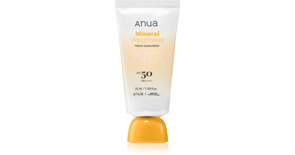 AnuaK-Pop Demon Hunters Mineral Weightless Finish Sunscreen gyengéd védő arckrém SPF 50 Biztonságos vásárlás