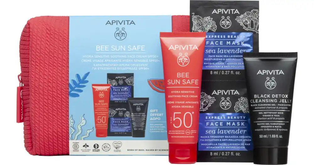Vedd meg most ApivitaBee Sun Safe Hydra Sensitive Gift Set ajándékszett SPF 50+