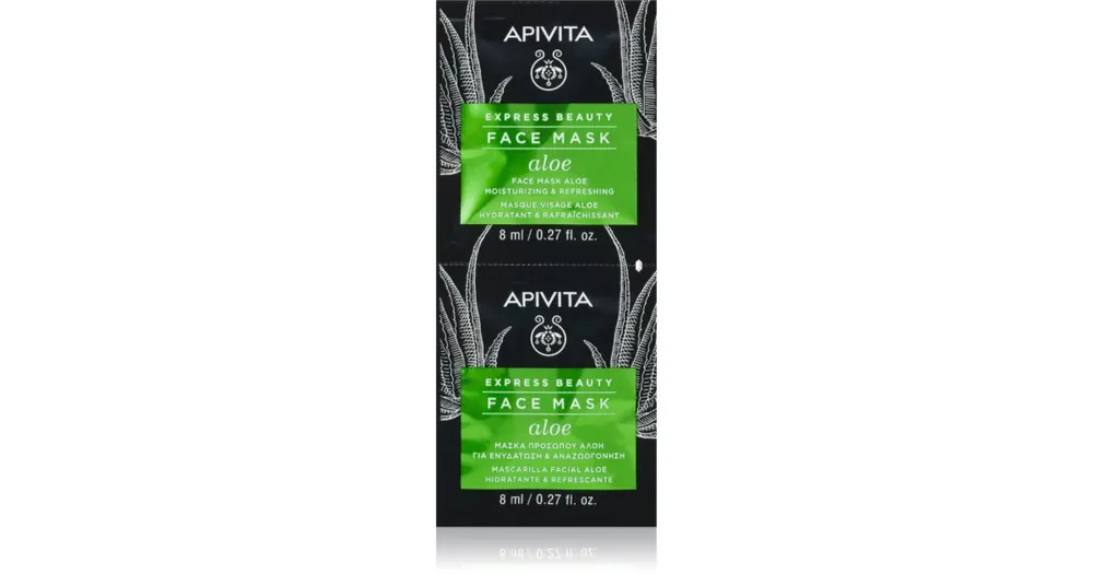 Korlátozott ajánlat ApivitaExpress Beauty Moisturizing Face mask Aloe felfrissítő hidratáló maszk az arcra