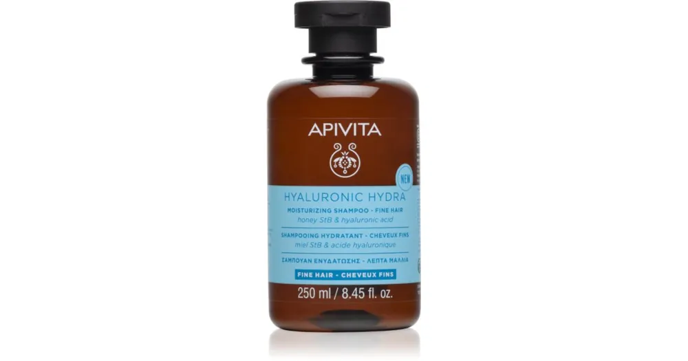 ApivitaHyaluronic Hydra Fine Hair Moisturizing Shampoo hidratáló sampon a finom hajért Nézd meg most