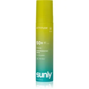 AttitudeSunly Mineral Sunscreen Spray SPF 50+ ásványi napozó spray parfümmentes Biztonságos fizetés