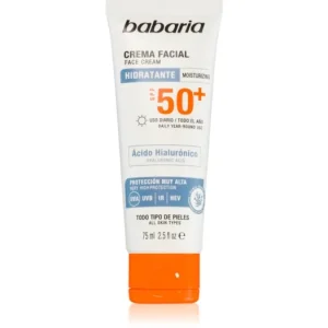 BabariaSun Face vízálló napozó krém az arcra SPF 50+ Azonnal elérhető