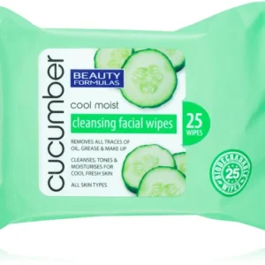 Biztonságos fizetés Beauty FormulasCucumber tisztító törlőkendő uborka kivonattal