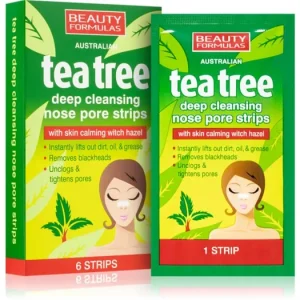 Beauty FormulasTea Tree tisztító tapasz az orr eltömődött pórusaira Kedvezmény