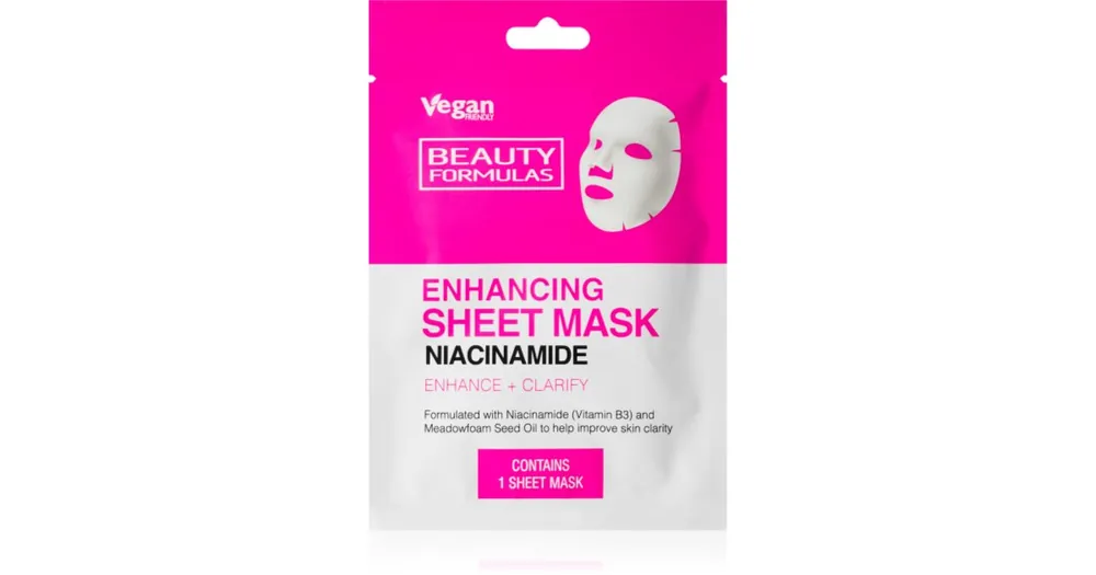 Beauty FormulasNiacinamide tápláló gézmaszk Olcsóbb