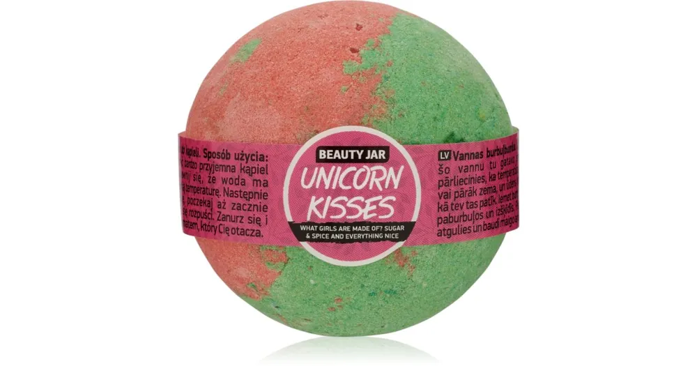 Bestseller Beauty JarUnicorn Kisses fürdőgolyó eper illattal
