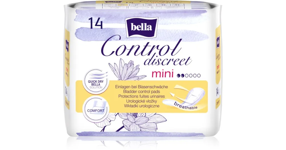 Gyors kiszállítás BELLAControl Discreet Mini egészségügyi segédeszköz inkontinencia betétek