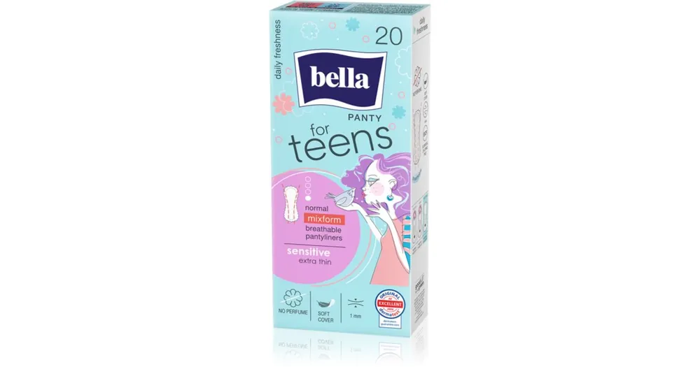 Biztonságos vásárlás BELLAFor Teens Sensitive tisztasági betétek lányoknak